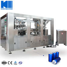 Automatic Carbonated Drinks Cans Filling Machine Production Line